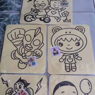 Tranh cát tô màu cho bé 16x20cm