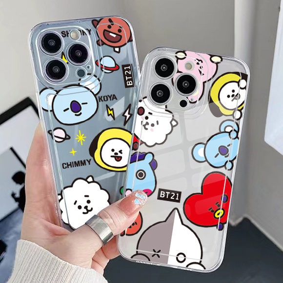 Ốp Điện Thoại TPU Gel Đệm Khí Chống Rơi Hình BT21 Cho Samsung Galaxy A33 A53 A73 5G A32 A52 A72 A31 A51 A71 A23