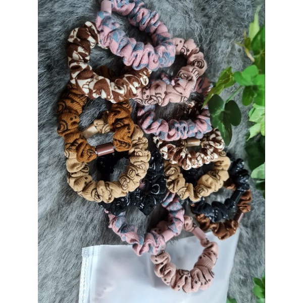 Set 6 cột tóc vải scrunchies