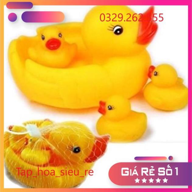 (Rẻ Vô địch) Bộ đàn chip vịt cao su an toàn cho bé