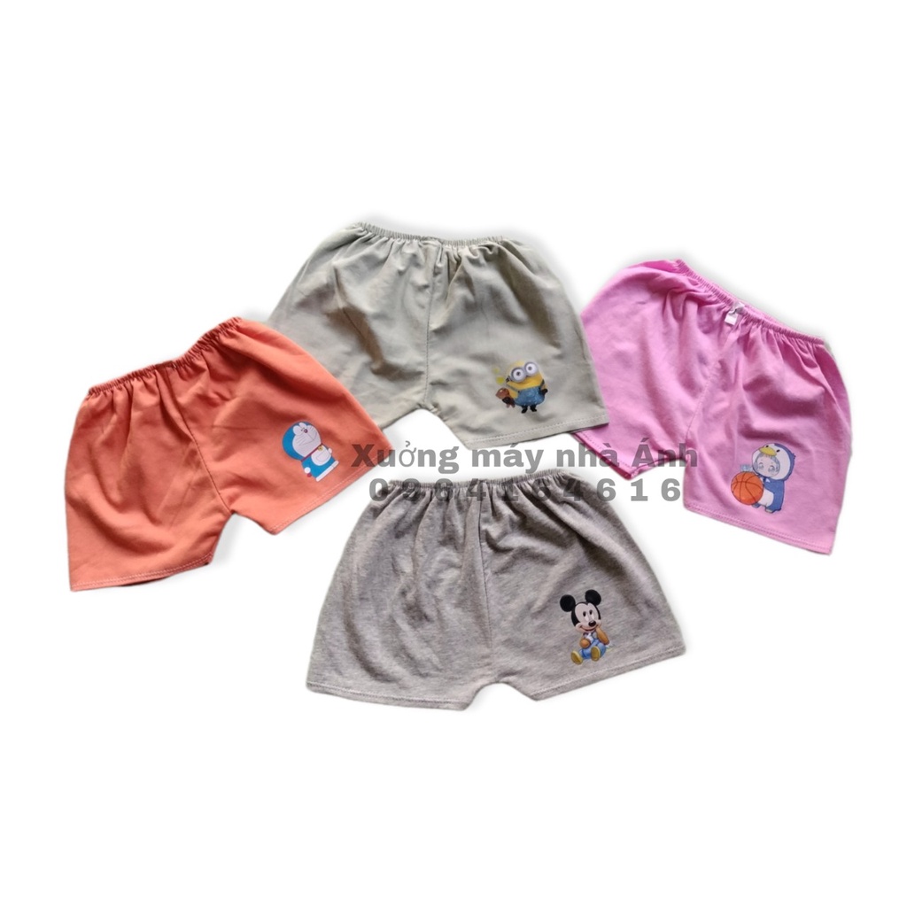Combo 10 quần đùi hoạt hình cho bé trai ,bé gái