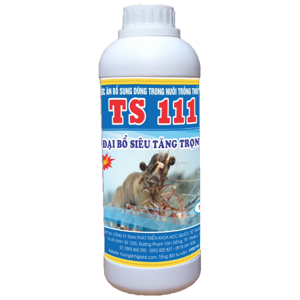 Thuốc thủy sản TS111 - Siêu tăng trọng cho tôm, cá