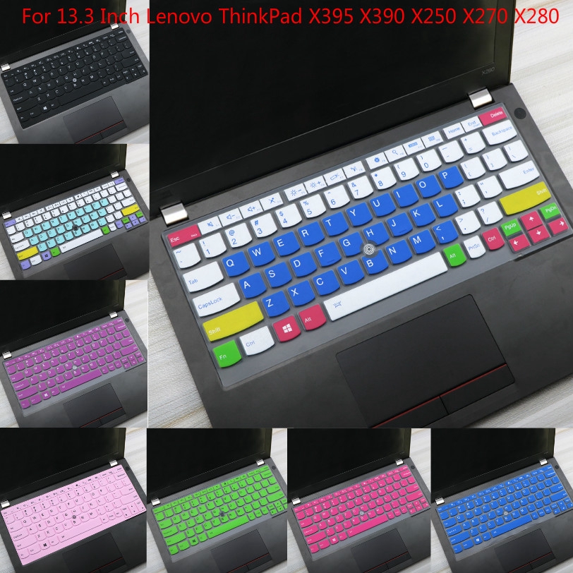 Miếng dán bàn phím silicon siêu mỏng thích hợp cho Lenovo Thinkpad X395 X390 X250 X270 X280 13.3 Inch
