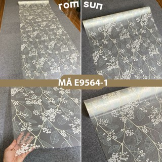 Khổ 90cm | Giấy dán kính cửa sổ văn phòng, decal dán kính mờ hoa lá xanh trắng phù hợp phòng ngủ,tắm