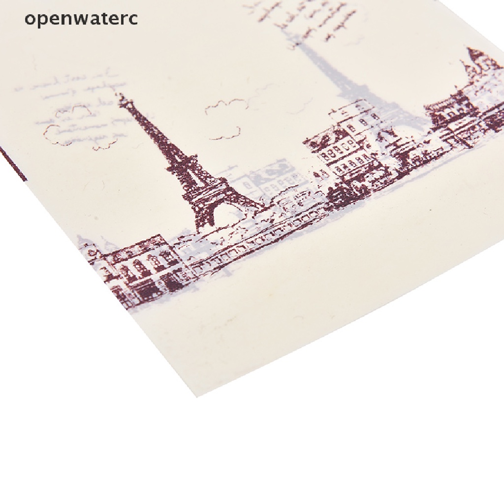 Set 100 Túi Mua Sắm Bằng Nhựa Màu Hồng In Hình Tháp Eiffel Có Tay Cầm