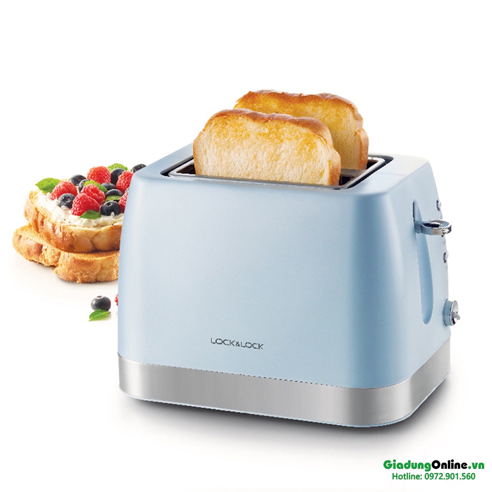 Máy Nướng Hâm Nóng Bánh Cho Bữa Sáng Lock&amp;Lock Morning Toaster EJB221BLU