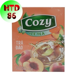 Trà hoà tan Cozy Icetea trà Đào (18 gói x 15g)