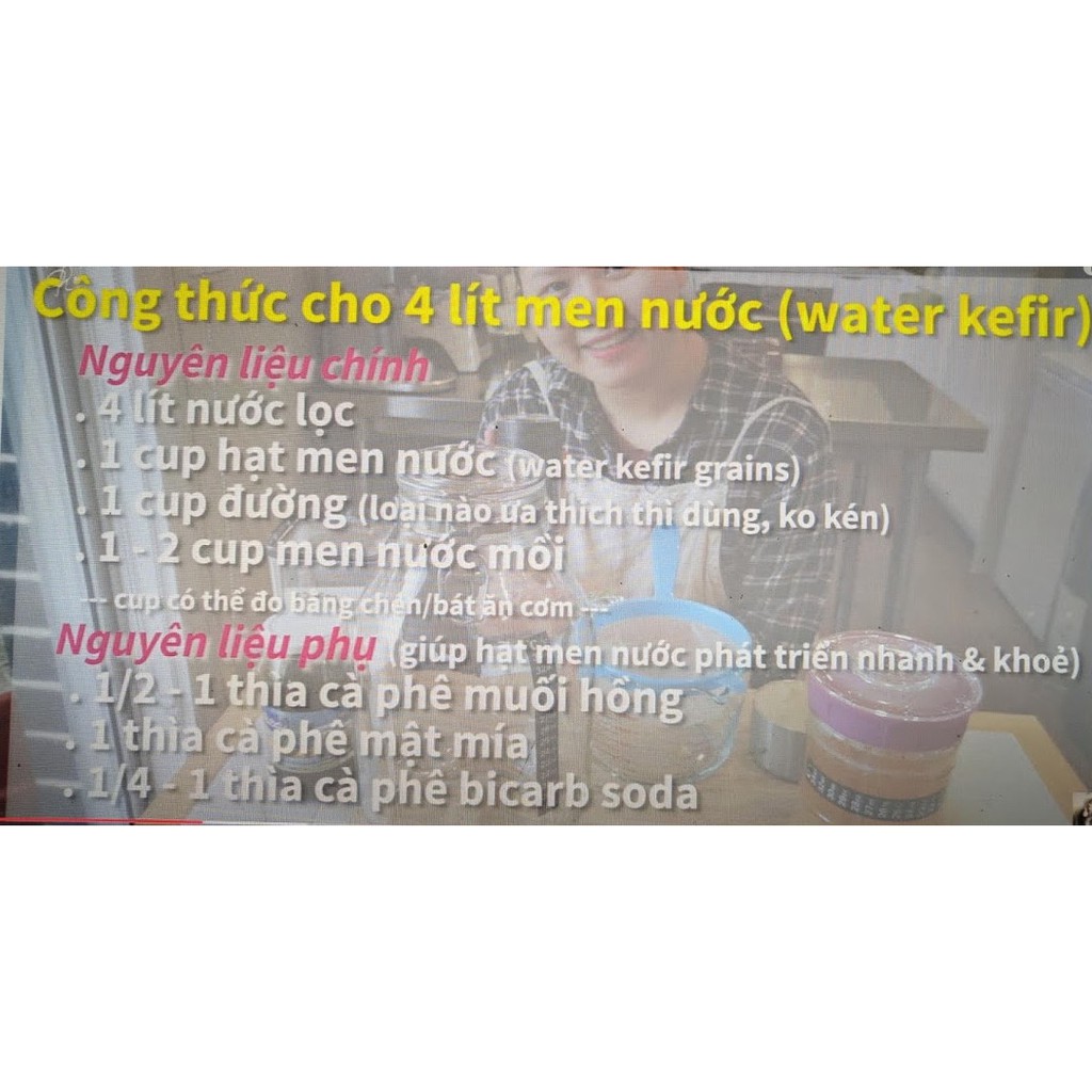 Nấm nước kefir (Water kefir, TIBICOS)