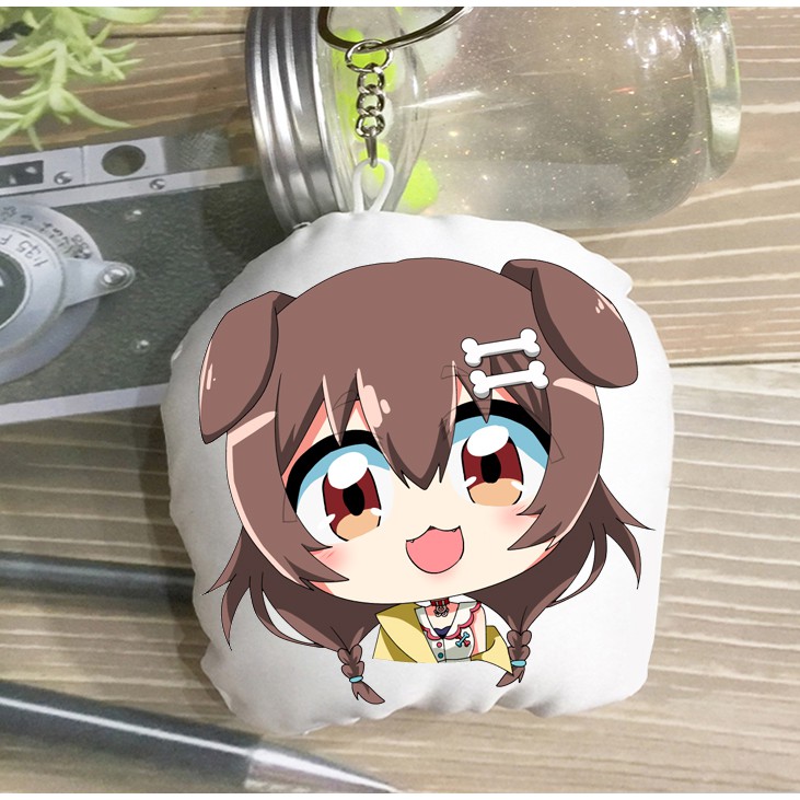 móc khóa gấu bông anime manga hololive Inugami Gawr Gura Usada Pekora hàng có sẵn in theo yêy cầu