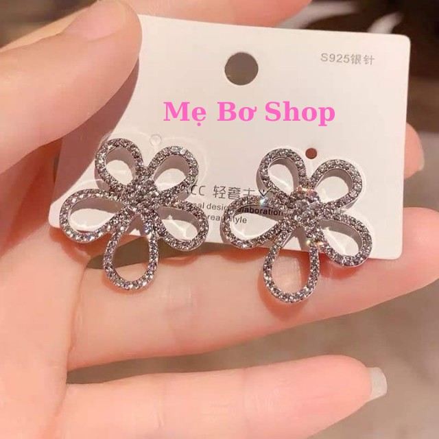 Bông Tai Dáng Dài Hình Cánh Hoa Đơn Giản Phong Cách Hàn Quốc