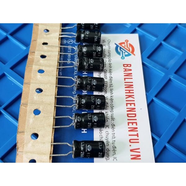 [ Combo 20 chiếc ] Tụ hóa Daewoo RSS 3.3uF 250V kích thước 8x15mm