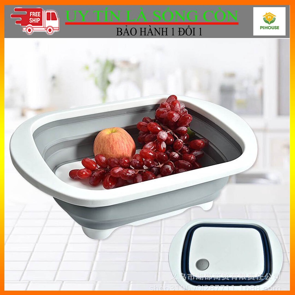 Chậu kèm thớt đa năng 2 in 1 tiện lợi sử dụng trong nhà bếp