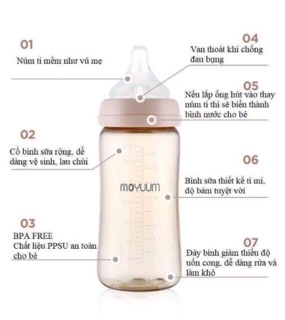 Bình sữa Moyuum Hàn Quốc