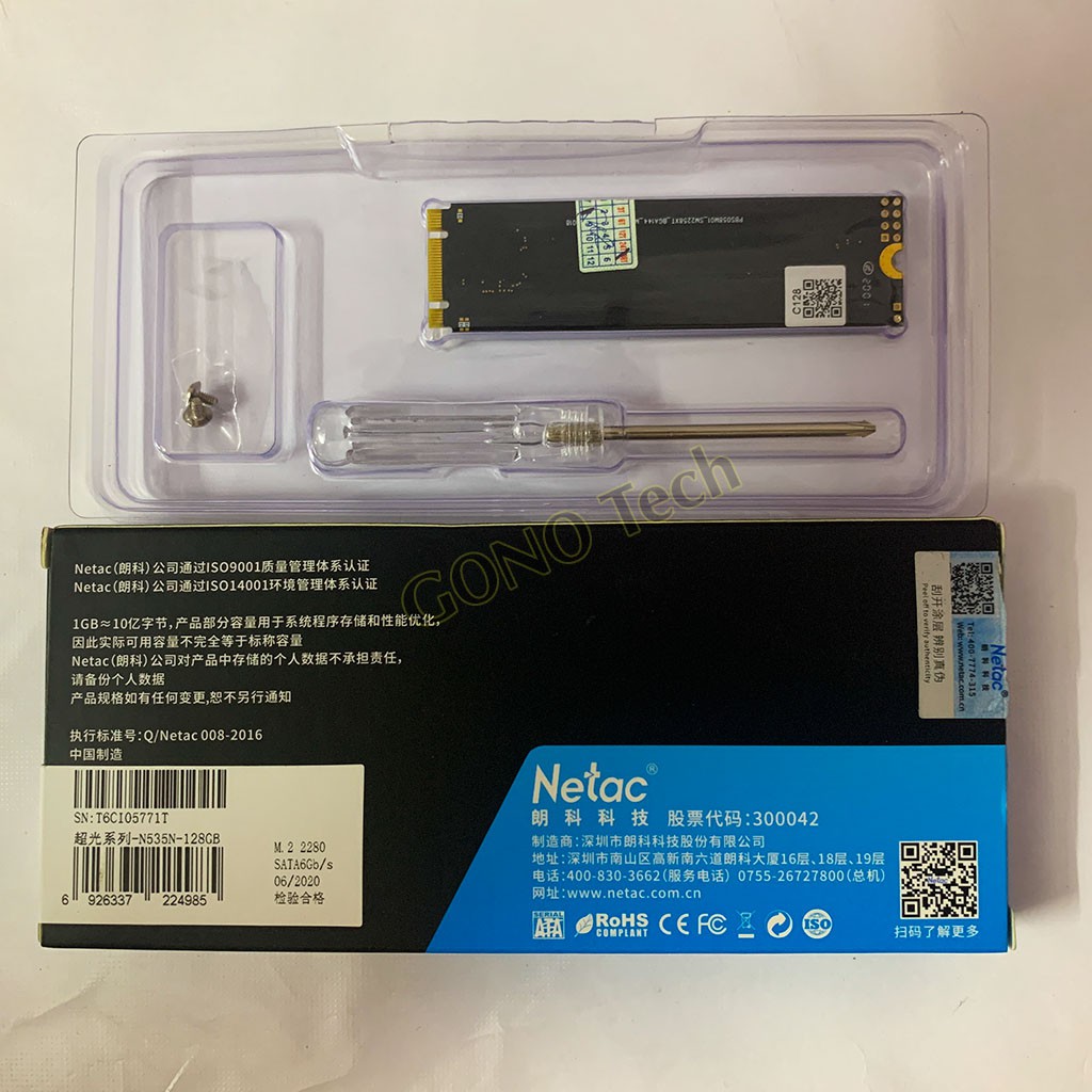 [Mã 255ELSALE giảm 7% đơn 300K] Ổ cứng SSD M2 SATA Netac N535N M.2 2280 | 128GB 256GB 512GB 120Gb 240Gb | BigBuy360 - bigbuy360.vn