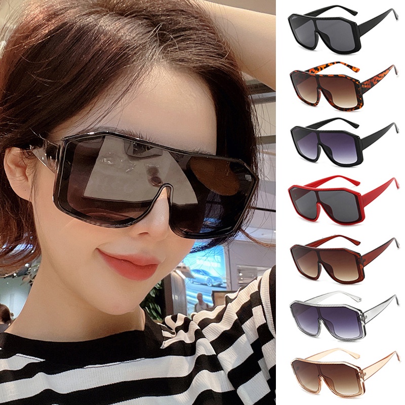 Kính Mát Gọng Vuông Lớn Chống Tia UV400 Thời Trang Cho Nam Và Nữ