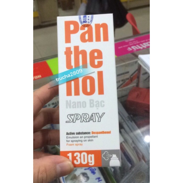 Panthenol spray xịt bỏng việt nam