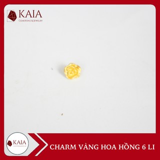 KAIA - CHARM hoa hồng Mini 6 li - Tặng dây vòng tay dây chỉ đỏ handmade - KAIZAHH0001