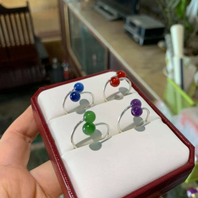NHẪN BẠC ĐÁ PHONG THỦY