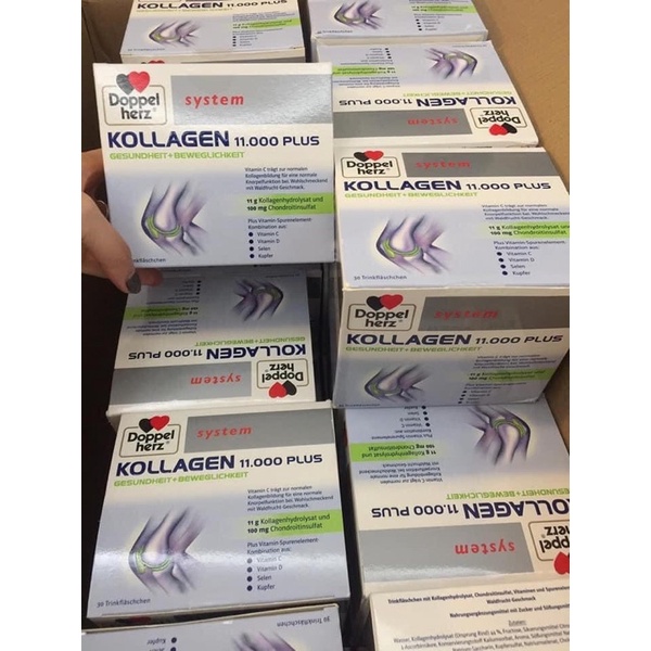 [Date mới] Kollagen 11000 Plus đẹp da khoẻ xương khớp nội địa Đức