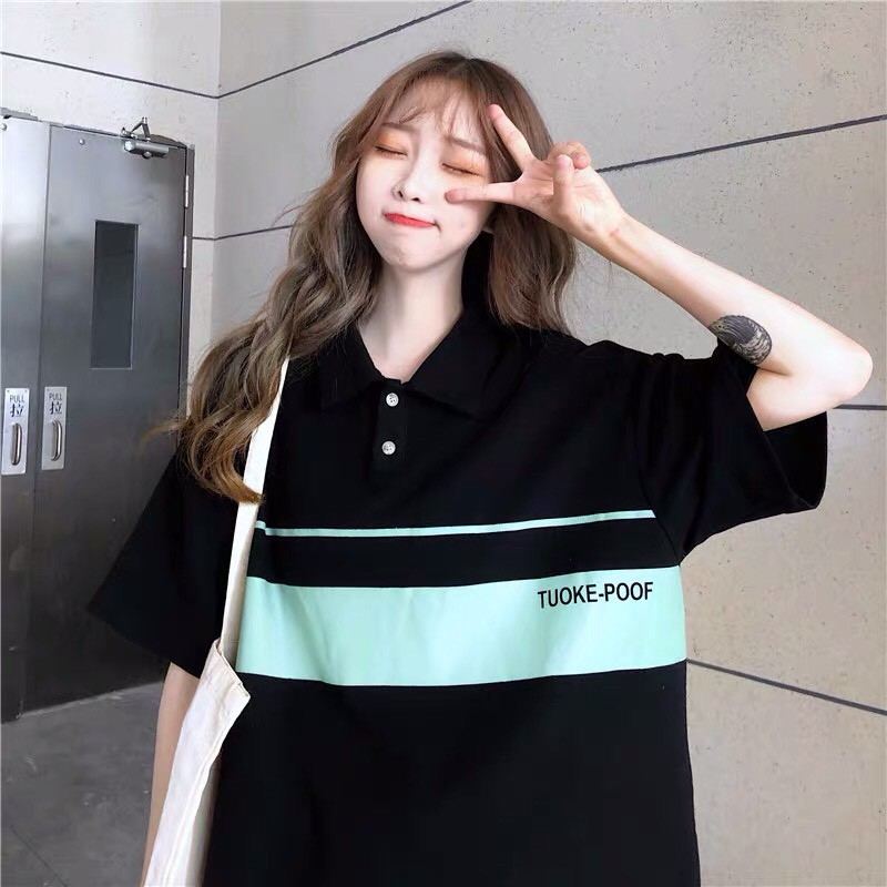 Áo Polo Oversize POOF, JACKLANE, Áo polo cộc tay Unisex Jack Lane | BigBuy360 - bigbuy360.vn