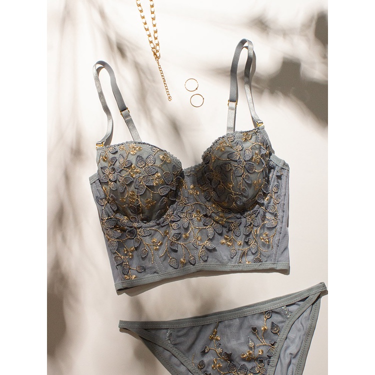 Hàng Cao Cấp Đồ lót Hóa Trang gợi cảm đồ lót ren Áo lót bra  mềm mại bralette nữ E20101