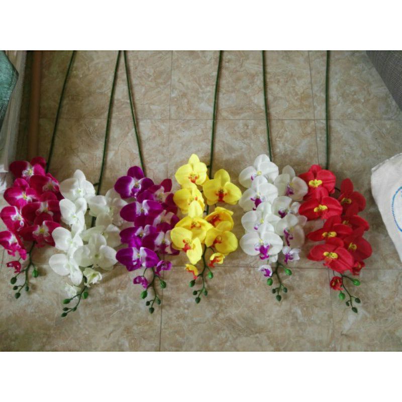 Cành lan hồ điệp 9b cắm bình lọ trang trí lan vải