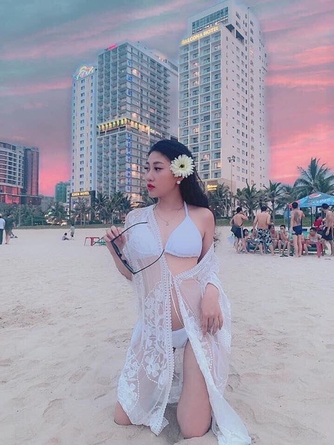 Bikini quần chip tam giác basic màu trắng sexy