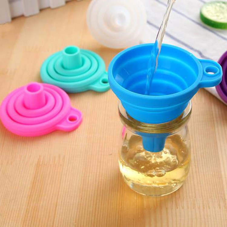 Phễu Gấp Gọn Đa Năng - Phễu Mini Chiết Chất Lỏng/ Mỹ Phẩm / Nước Hoa / Dầu Ăn / Gia Vị, Phễu Chịu Nhiệt Silicon