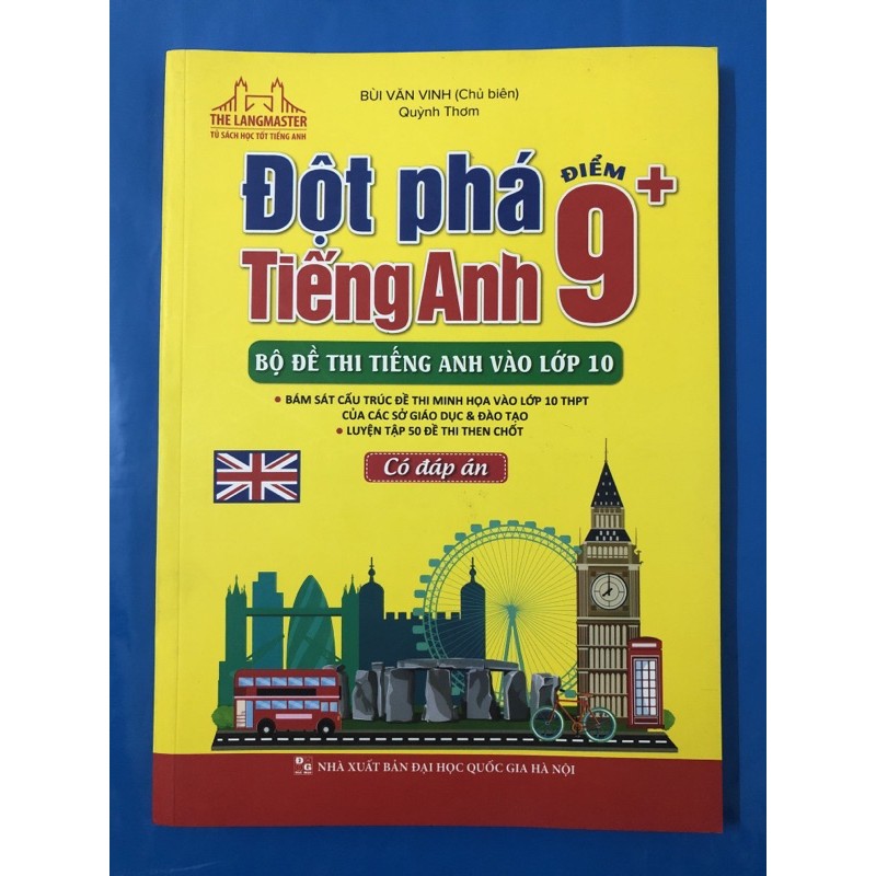 Sách - Bộ đề thi tiếng anh vào lớp 10 (Đột phá tiếng anh điểm 9+)