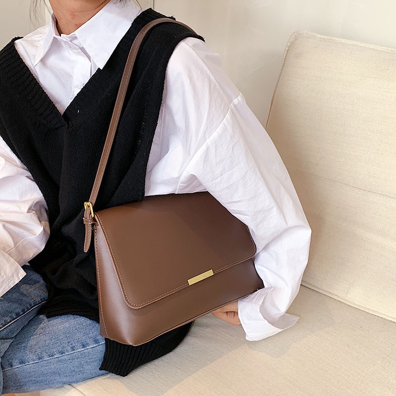 Túi Đeo Chéo Đeo Vai Đi Học Thời Trang Da Trơn Kiểu Dáng Nhẹ Nhàng Trẻ Trung_TX05