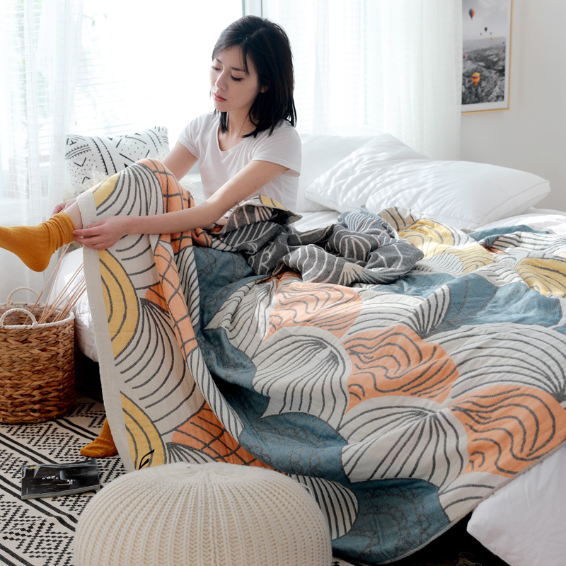 Bộ Chăn Ga Gối 6 Lớp 100% Cotton