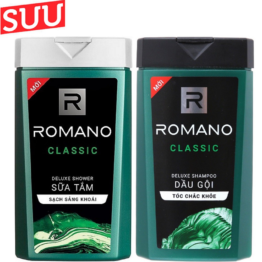 Dầu Gội - sữa tắm Cao Cấp Cho Nam Romano Classic 180g suu.shop cam kết 100% chính hãng