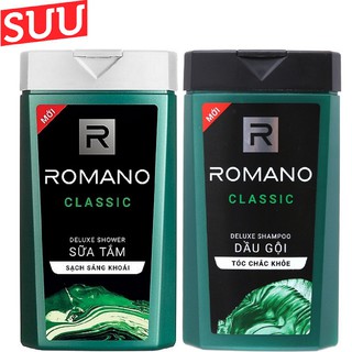 Dầu Gội - sữa tắm Cao Cấp Cho Nam Romano Classic 180g suu.shop cam kết 100% chính hãng
