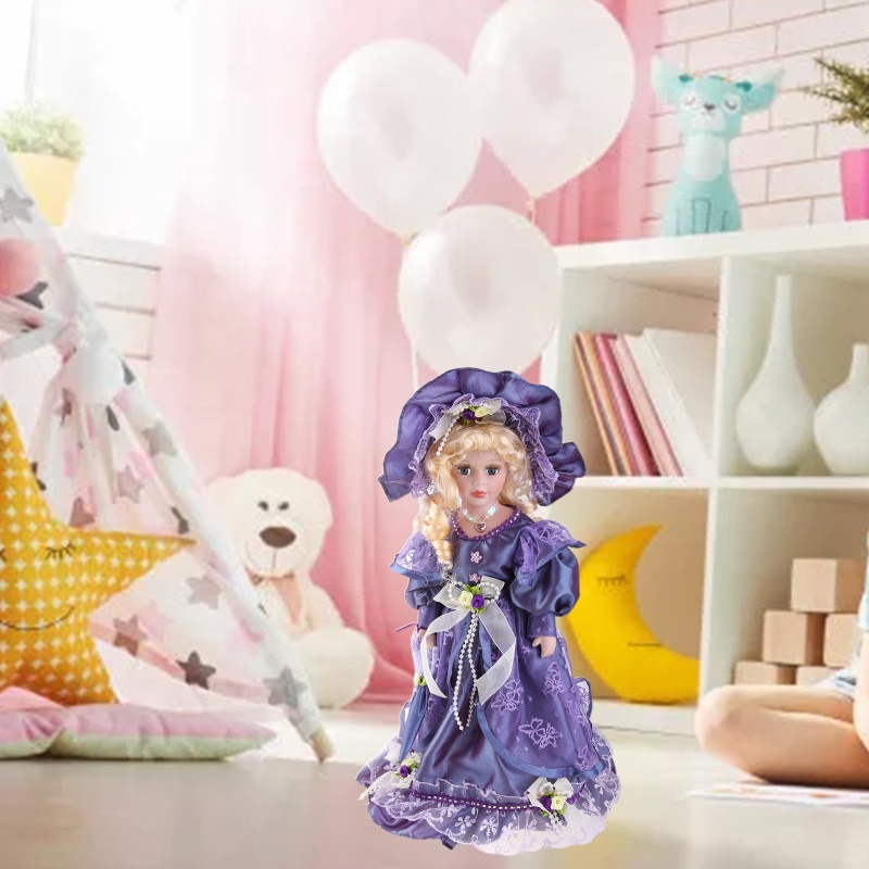 Búp Bê Victorian Đứng Kèm Giá Đỡ Độc Đáo Trang Trí Nhà Cửa / Văn Phòng /