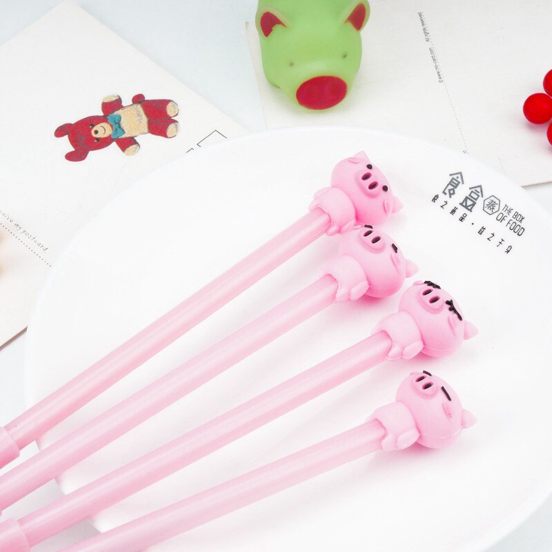 Bút gel đen, bút nước mực đen hình heo xinh_bút bi cute cho học sinh sỉ lẻ đồng giá