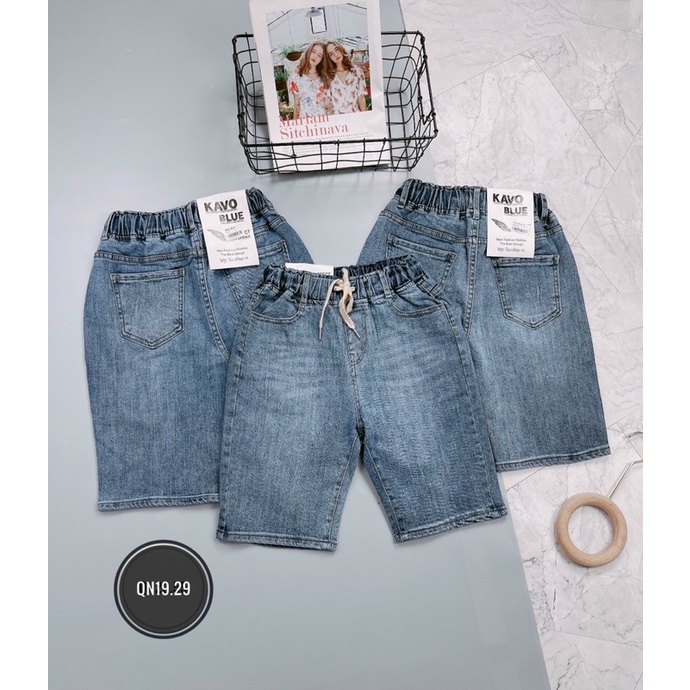 Quần jeans ngố nữ siêu co giãn hàng QC xịn