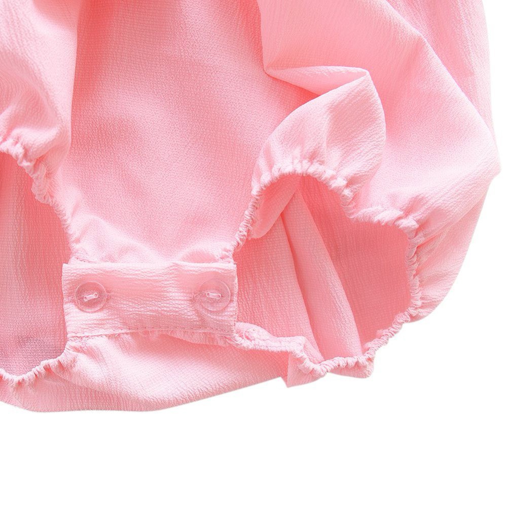 Jumpsuit sát nách ren hoa đáng yêu cho bé gái