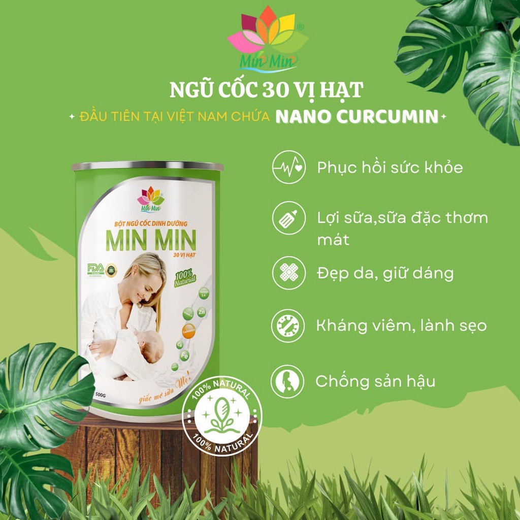 [Combo 5kg bầu+5kg Lợi sữa]NGŨ CỐC LỢI SỮA CAO CẤP MIN MIN - NGŨ CỐC BẦU OGRANIC