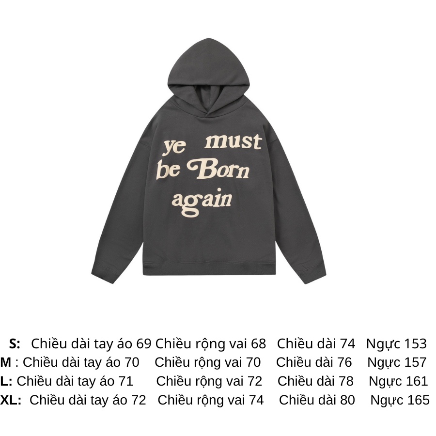 [Mirror Quaility] - Áo Hoodie Cactus Plant Flea Market Born Again Oversized Hooded, Áo hoodie CPFM x Yz cao cấp