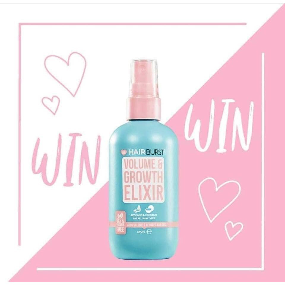 Xịt Dưỡng Tóc Hairburst Tạo Phồng Và Kích Thích Mọc Tóc - Hairburst Volume & Growth Elixir 125ml | BigBuy360 - bigbuy360.vn