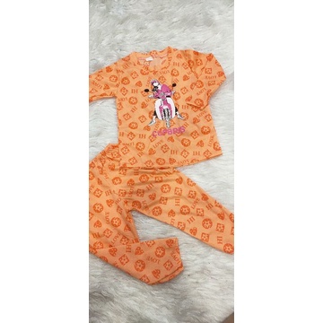 Bộ tay dài quần dài thun lạnh cho bé size nhí