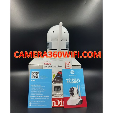 Camera wifi Hàn Quốc HiTron cao cấp TẶNG THẺ NHỚ 32G (bảo hành 2 năm)