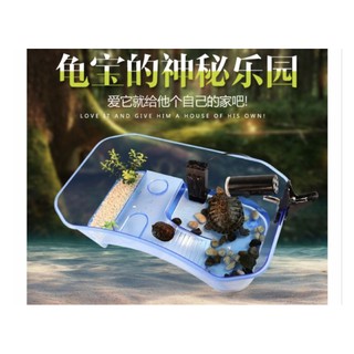 Bể Nuôi Rùa Chữ Nhật (40cm)-Có bệ leo
