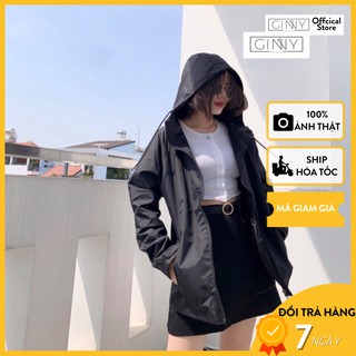 Áo khoác jacket wet đen