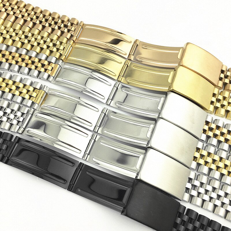 Dây Đeo Thay Thế Bằng Thép Không Gỉ 18 19 20 21 22mm Cho Rolex Log Series