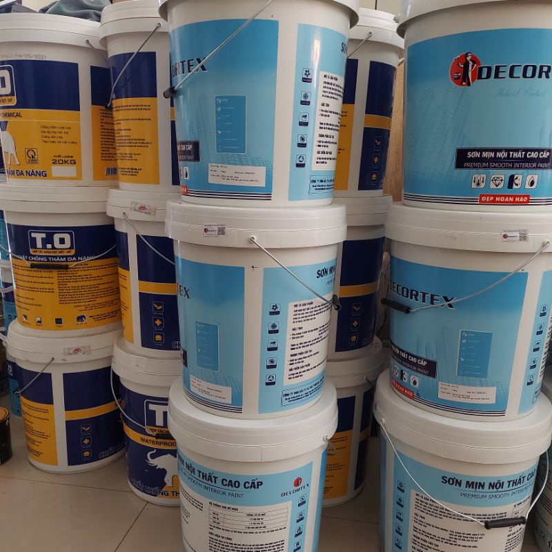 Sơn nước DECORTEX nội thất  18L,bề mặt láng mịn,đủ màu sắc,hạn chế rêu mốc
