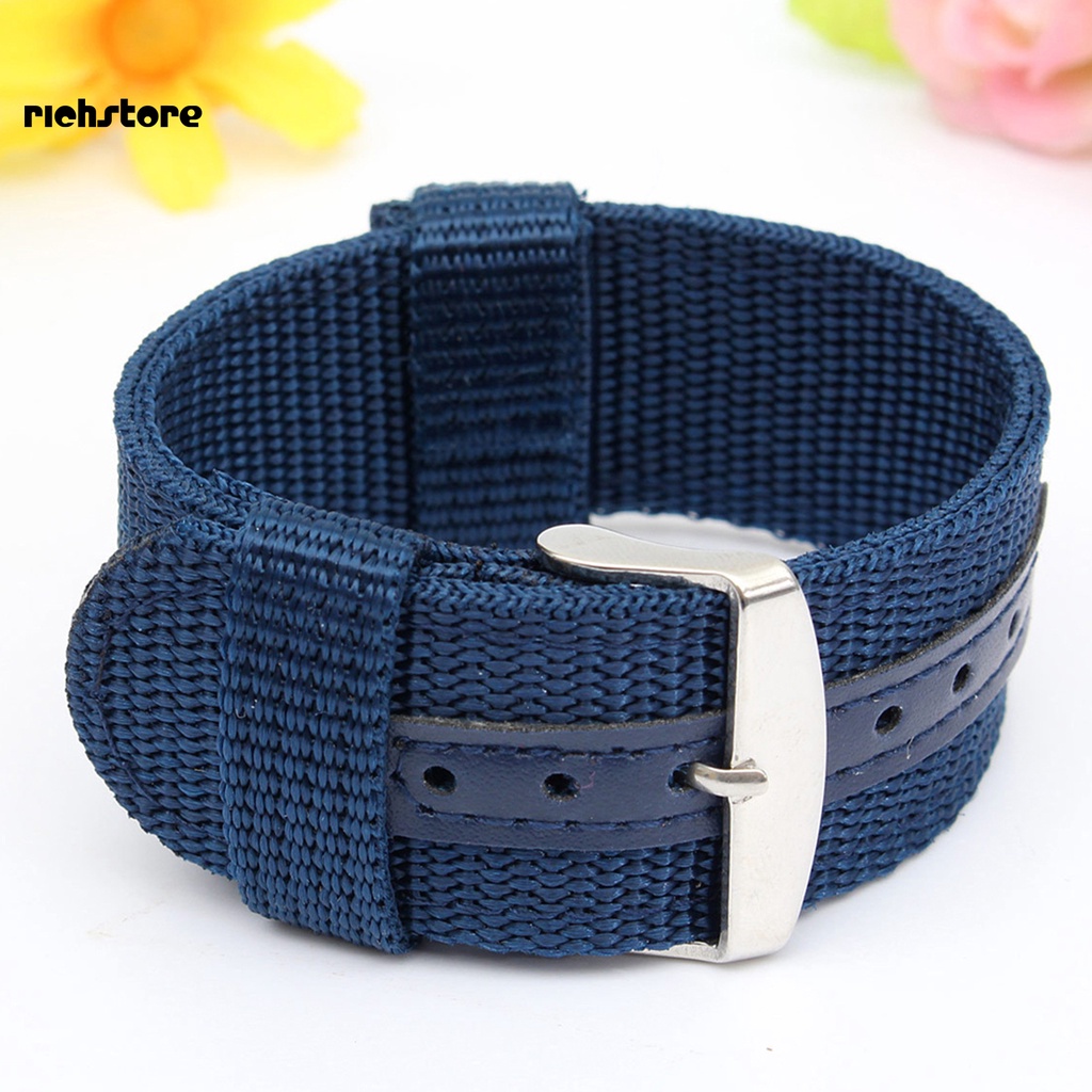 Dây đeo đồng hồ bằng nylon 18mm / 20mm / 22mm / 24mm phong cách quân đội năng động cho nam