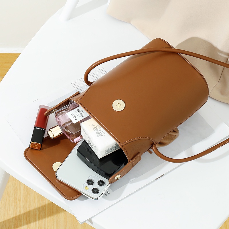 Túi Đeo Vai Mini Bằng Da PU Thời Trang Cổ Điển Dành Cho Nữ