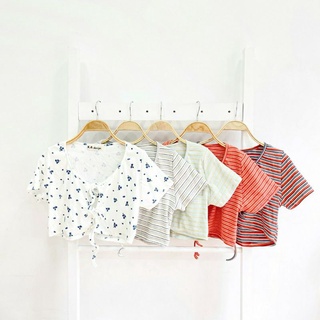 [Mã BMTTC60K giảm đến 60K đơn 50K] Áo Thun Gân Cột Nơ LEO's clothing