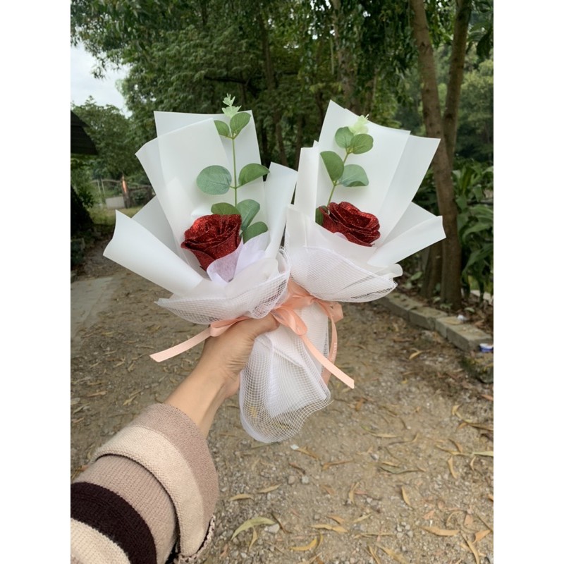 Hoa sáp nhũ 1 bông